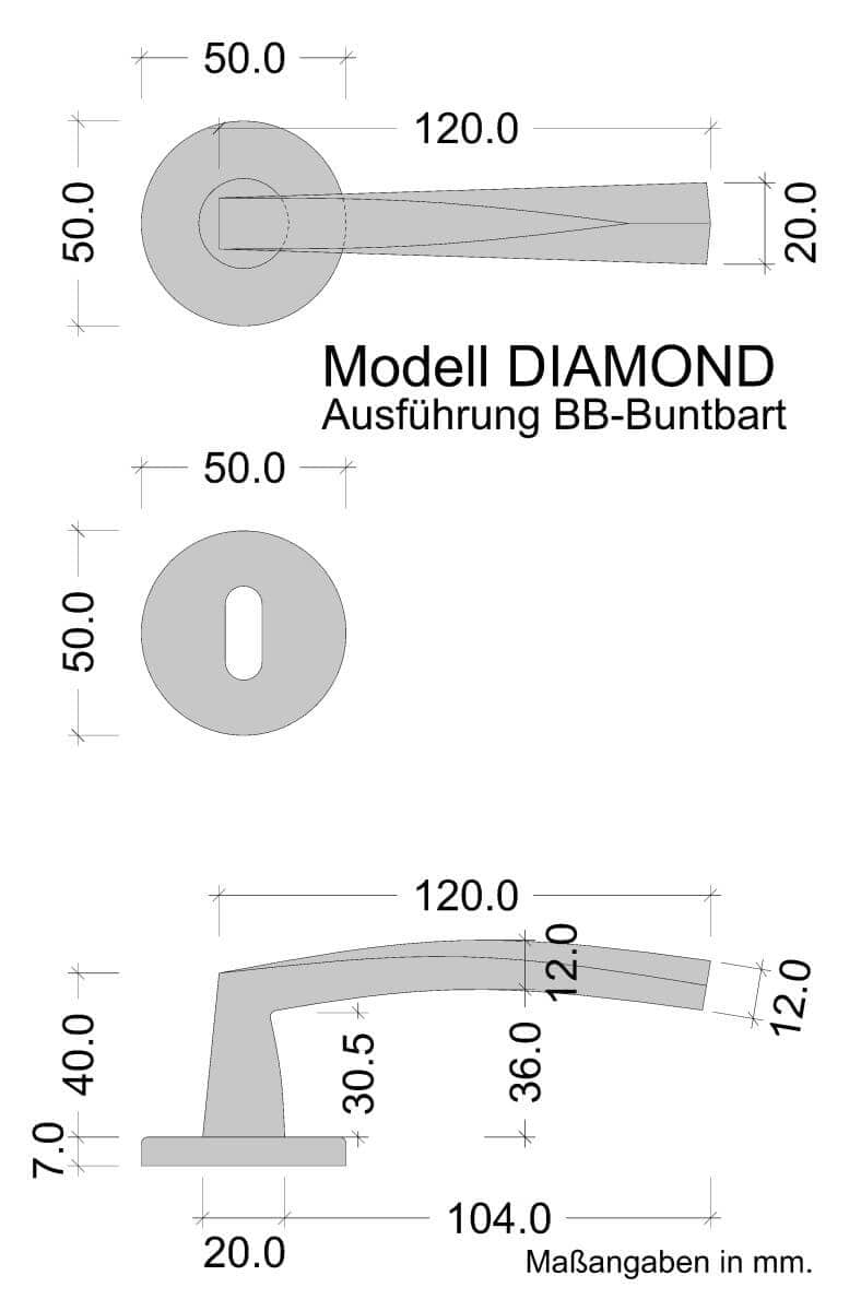 Juego de manillería Fimet DIAMOND 199-273 de metal, BB - broca de color - negro mate