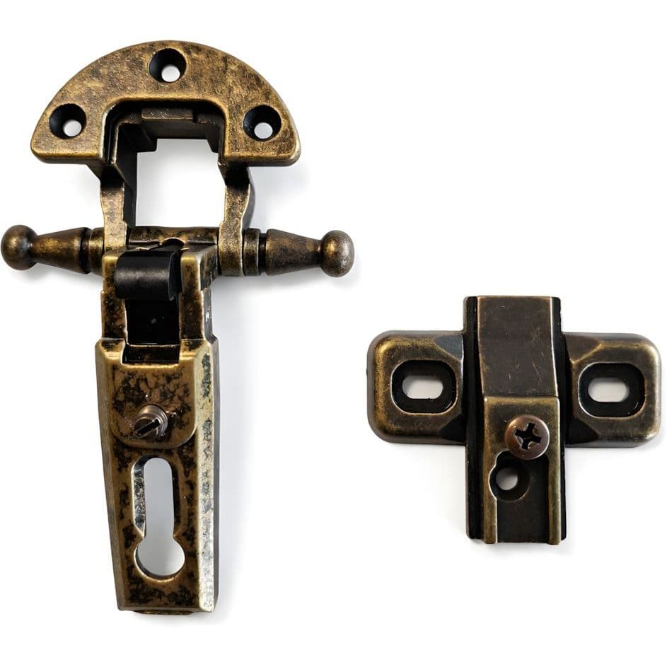 Gedotec Topfscharnier TELESE Ø 27 mm für überfälzte Türen mit sichtbarer Rolle 5,8 mm Fuge, brüniert antik