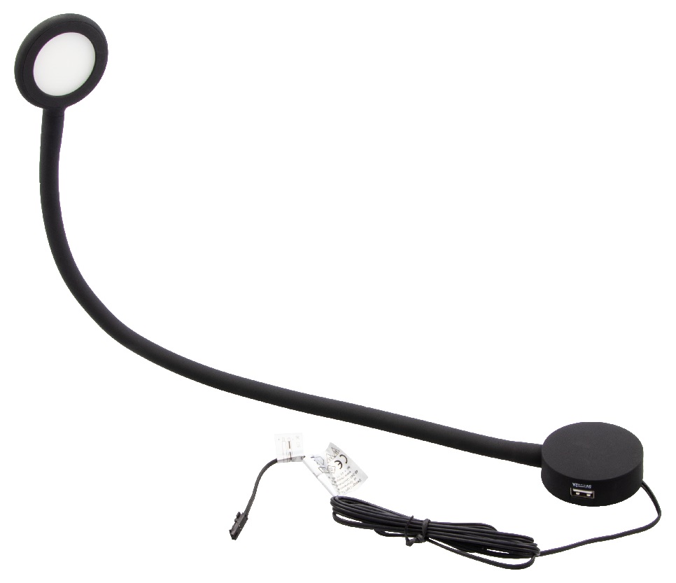 flexible LED Leseleuchte Modus schwarz