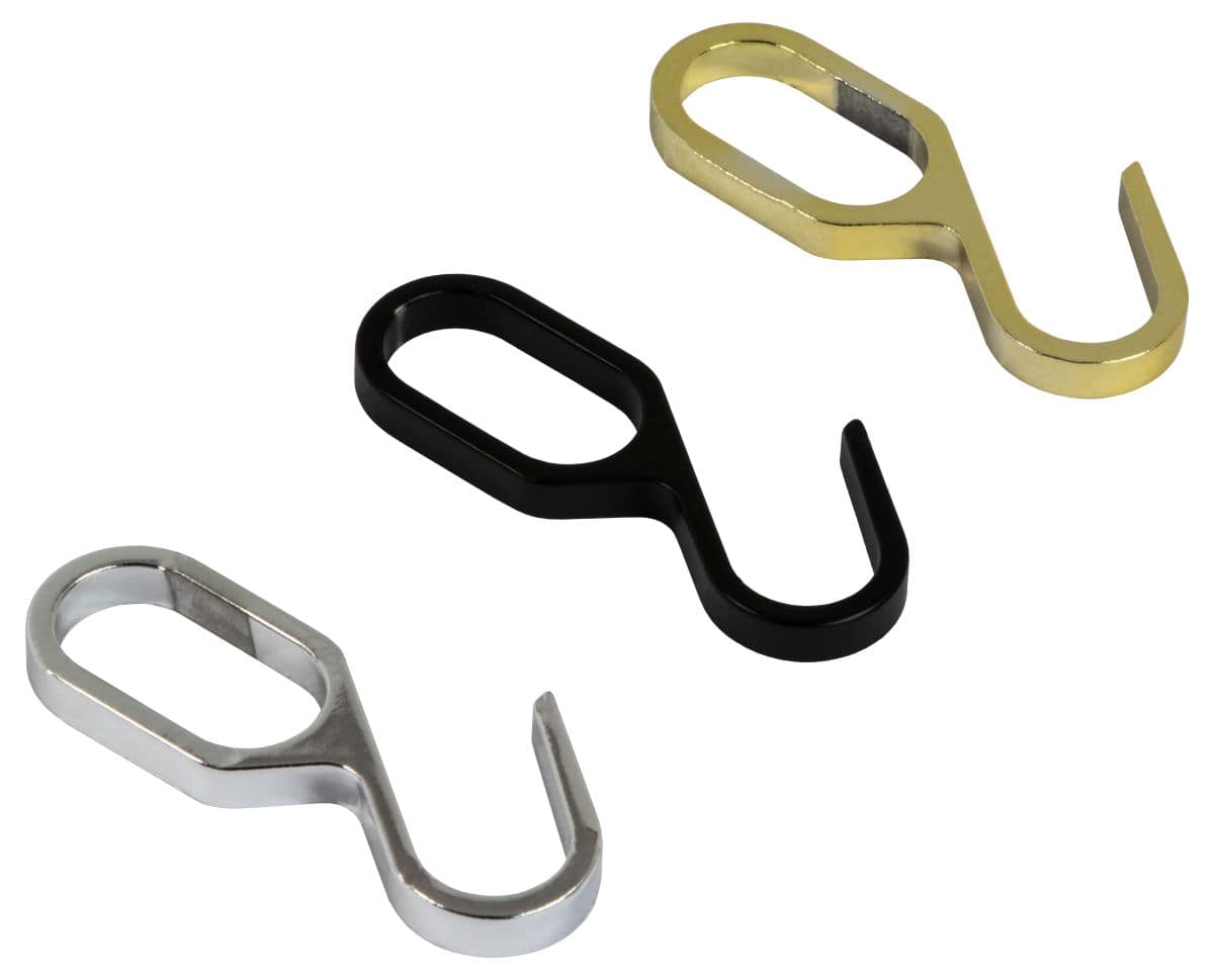 MS Beschläge Asta Appendiabiti Da Parete Ovale 30x15 Mm – Acciaio Nero, Lunghezza 1m (Tagliabile)