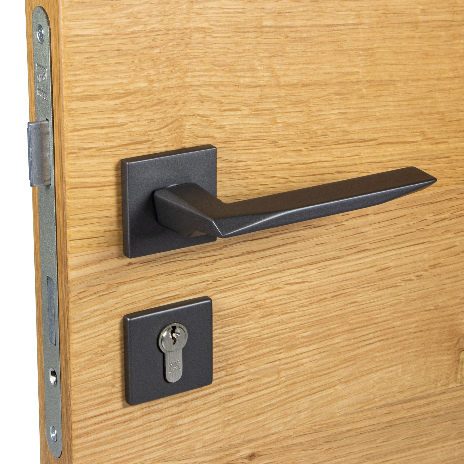 Türdrücker eckig anthrazit Prisma PZ