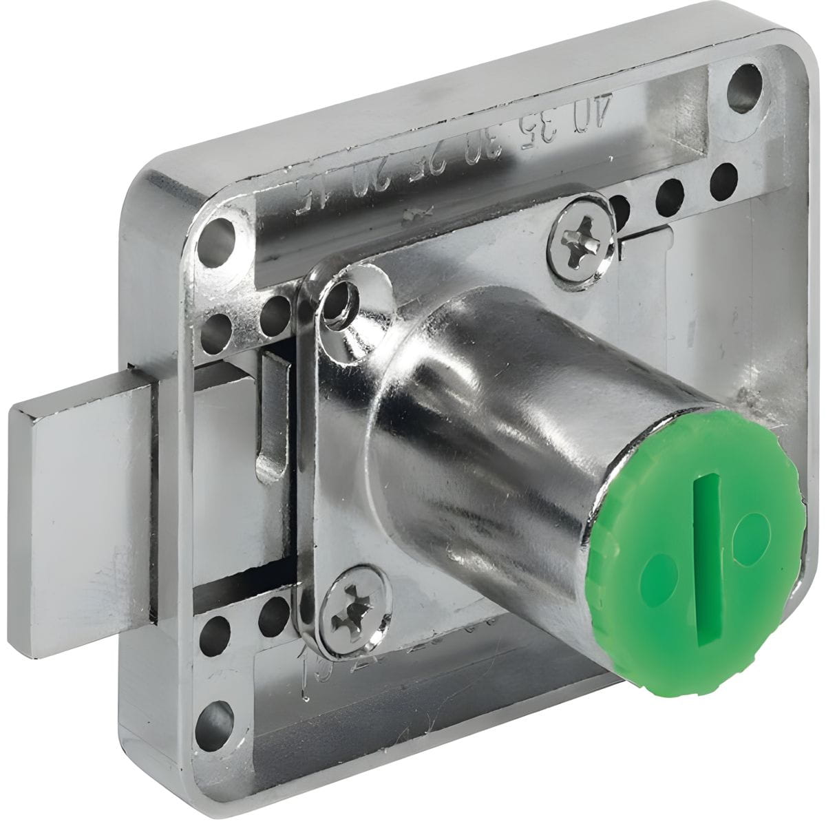 Häfele Surface-mounted Latch Lock H6152 Symo with adjustable backset distance