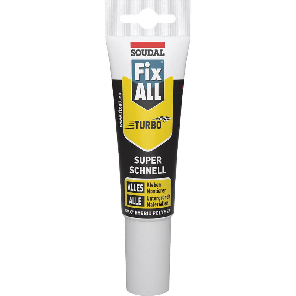 Soudal adhesivo y sellador FIX ALL TURBO, blanco 125 ml