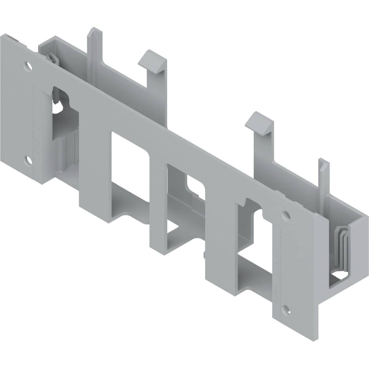BLUM Netzgeräthalterung SERVO-DRIVE aus Kunststoff Wandmontage, Länge 211 weißgrau