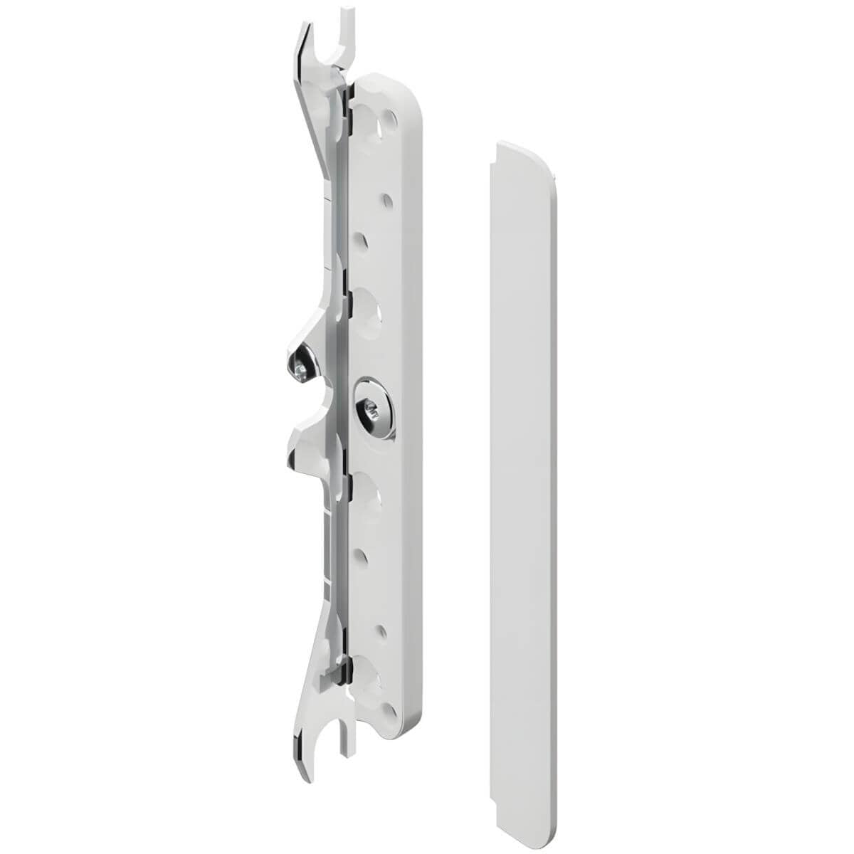Häfele Hochklappbeschlag FREE SLIM FLAP 1.12 für Korpushöhe 225 - 650 mm, zum Einlassen Weiß