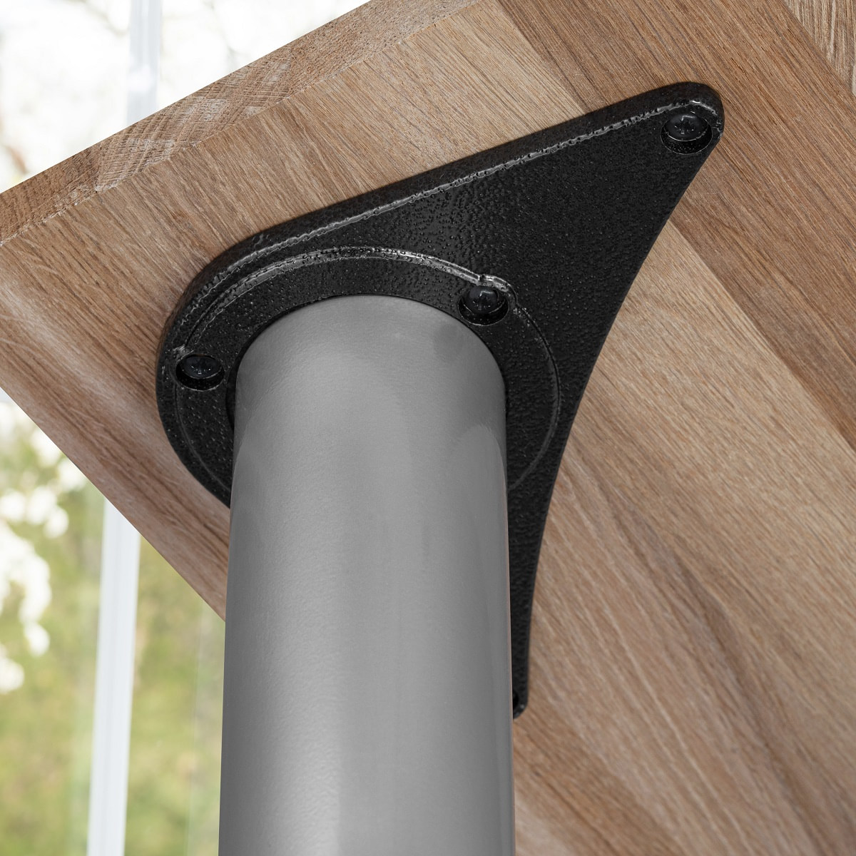 HÄ Tischbein silberfarben