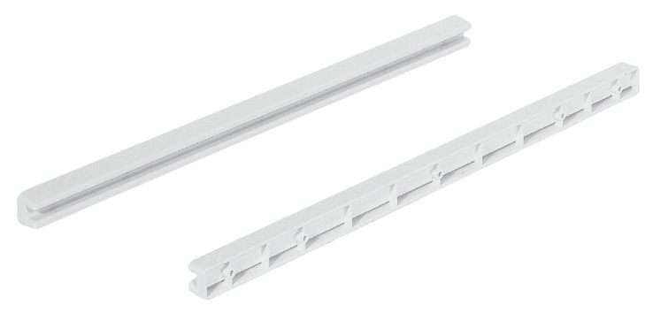 Häfele guiding rail for wire baskets with plastic glide guide, sold in pairs