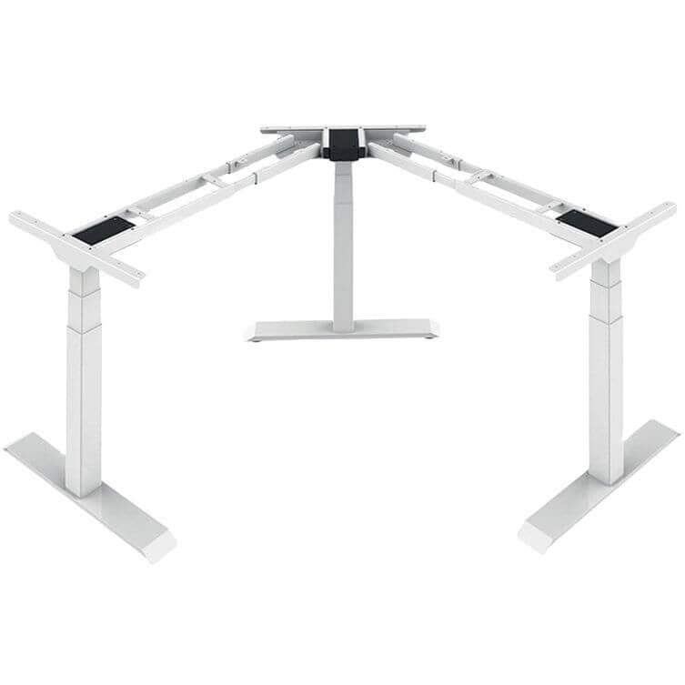 Telaio del tavolo angolare Häfele ECONO VARIO, regolabile elettronicamente in altezza 580-1230 mm, portata 150 kg, bianco RAL 9003