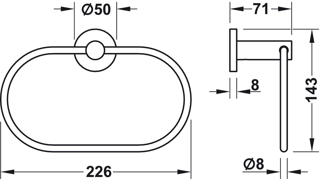 Skizze handtuchring