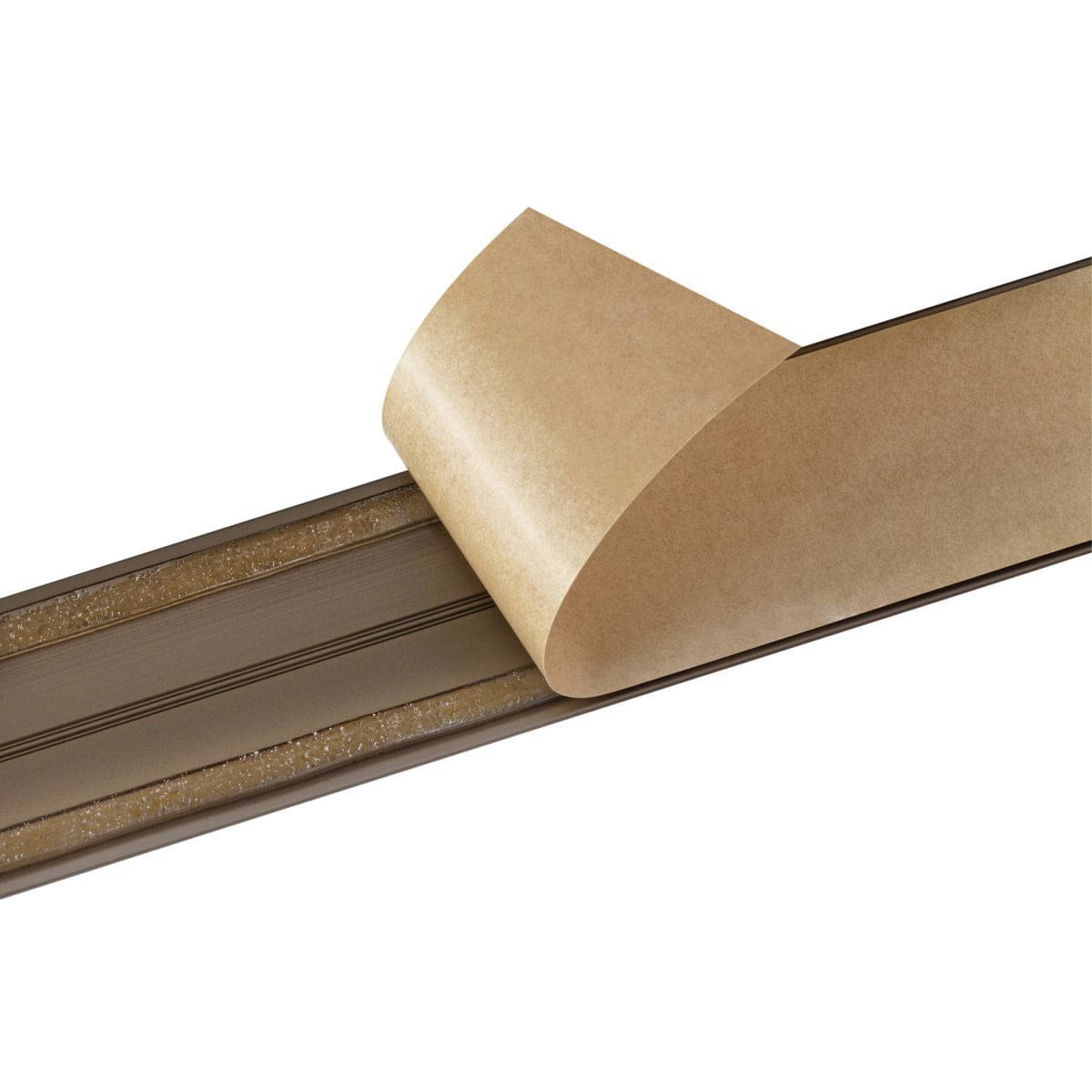 Übergangsprofil aus Aluminium Gewölbt selbstklebend 40 x 5 mm bronze