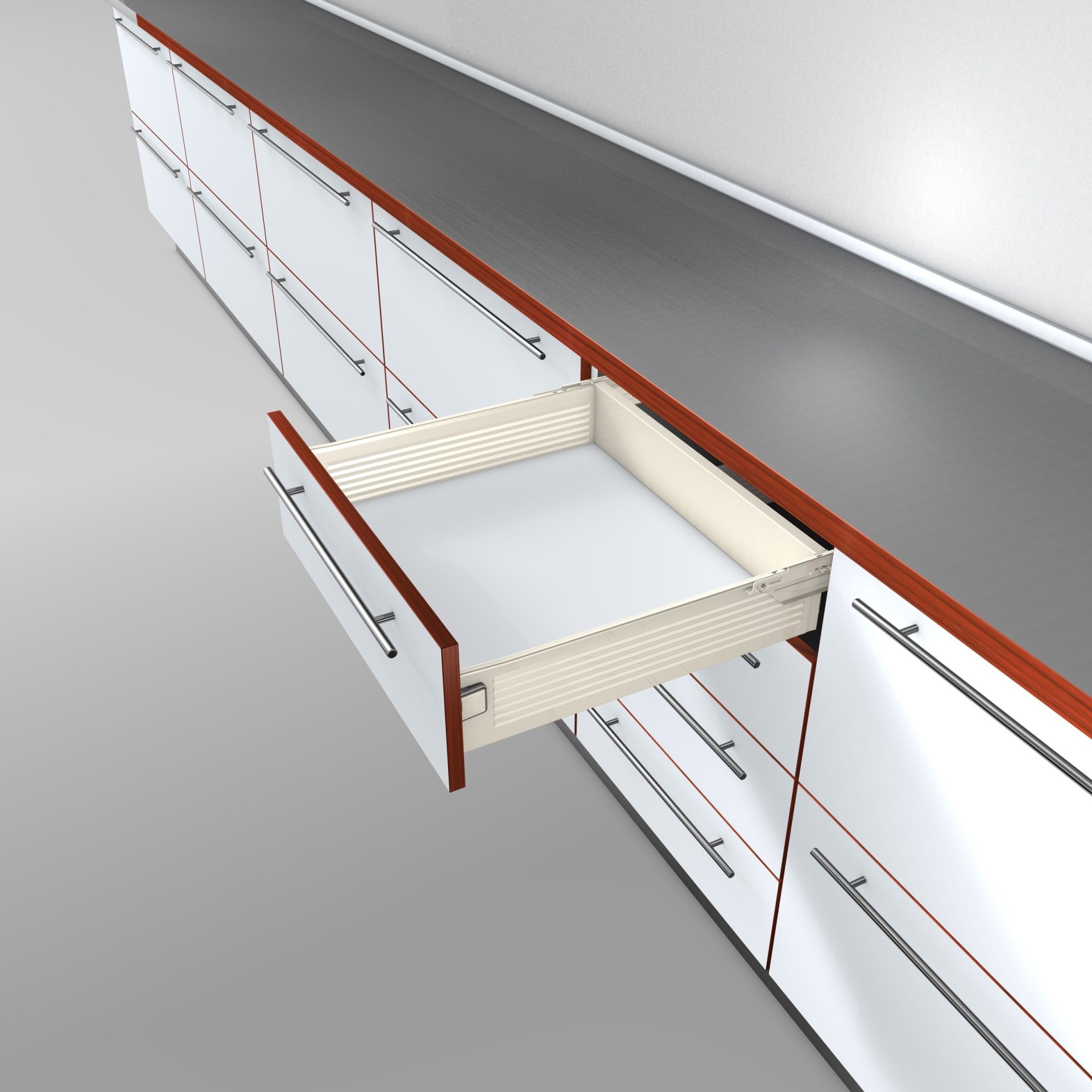 BLUM Metabox K Zarge 320 Schraubversion Teilauszug Zargenhöhe 118 mm