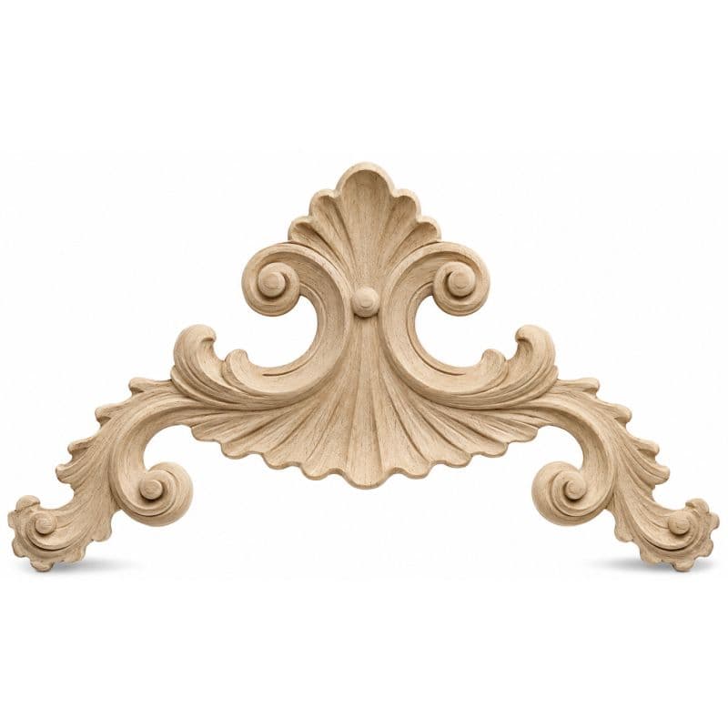 Gedotec Ornamente aus Holzpaste, Modell 155 Maße: 280 x 160 mm