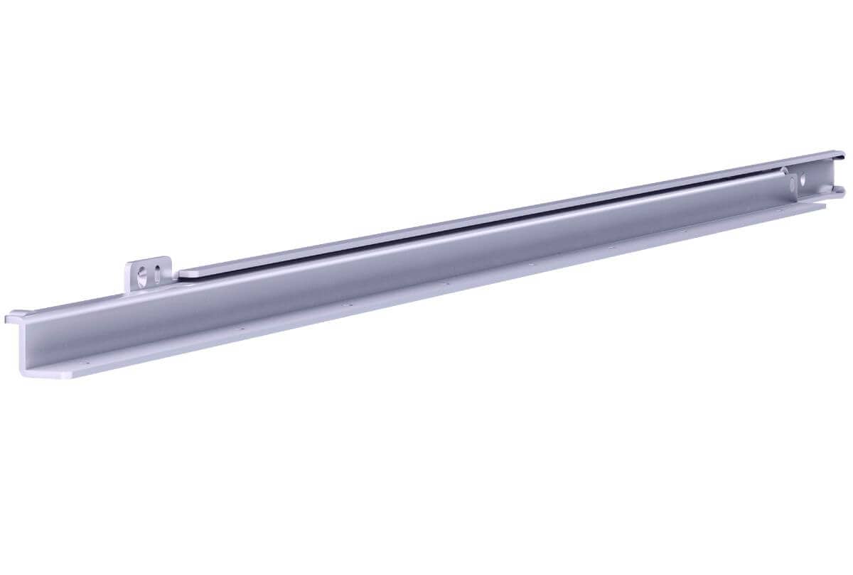 OMGE Rollschubführung 3093 aus Stahl, Teilauszug Tragkraft 120 kg, 400 mm / 283 mm ABVERKAUF