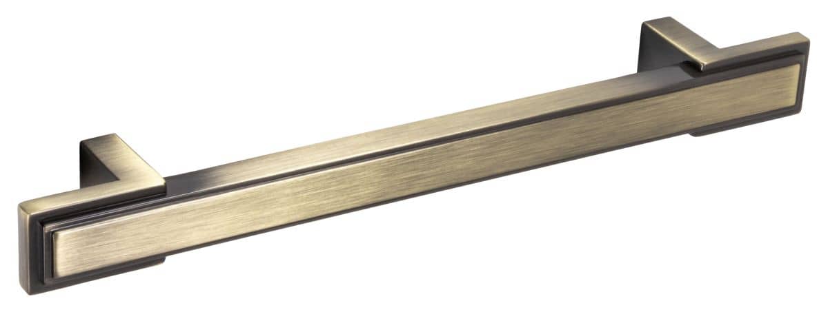 Häfele furniture handle ACCRA metal, BA 160 mm, antique brass brushed