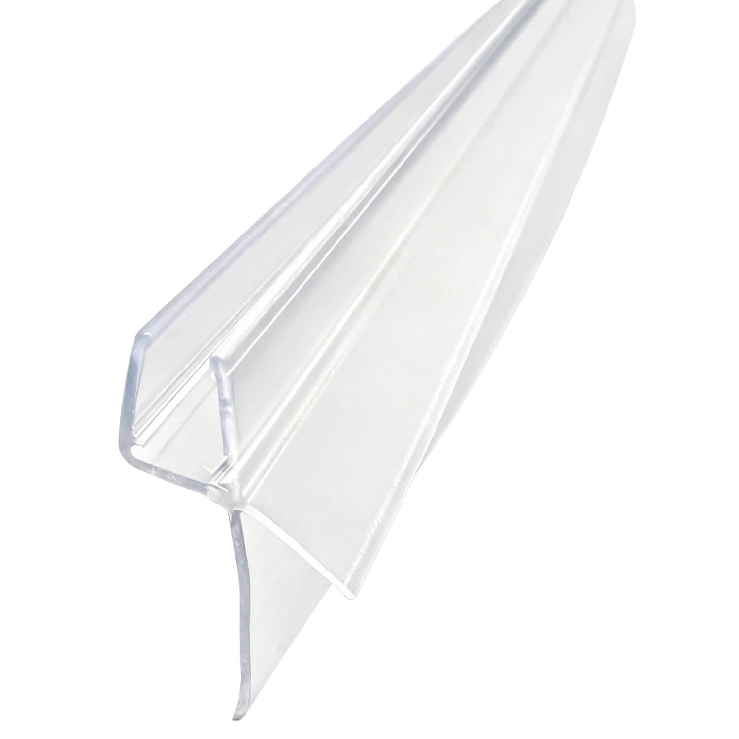 Rehau Duschtürdichtung mit langer Lippe & Abtropfleiste für Glasdicke 6 - 8 mm