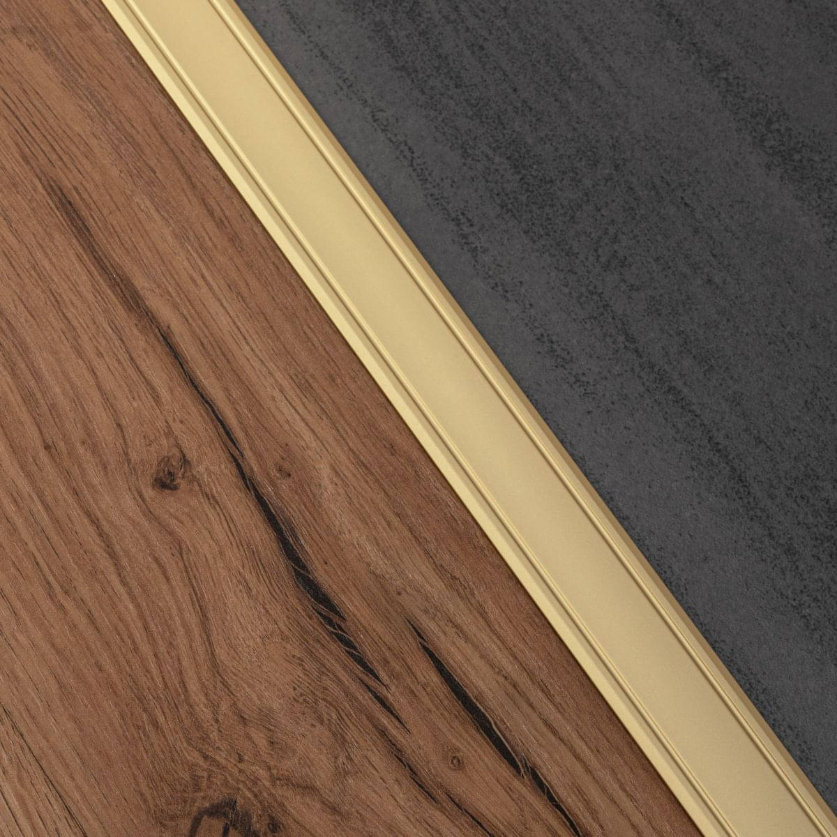 Übergangsprofil aus Aluminium Superflach selbstklebend 30 x 2 mm Messing