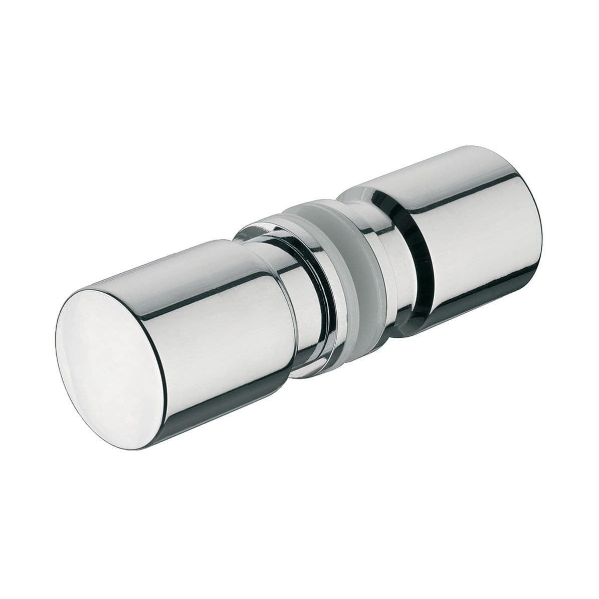 Häfele Duschtür-Knopfpaar MERCURY Messing verchromt poliert, für Glasdicke 6 - 10 mm