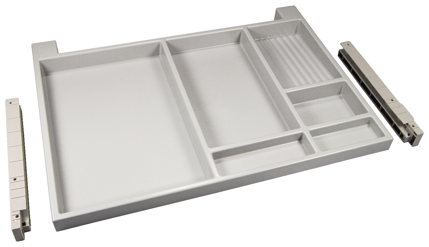 Ninka Schreibtischauszug 566x36x390 mm Tablarauszug weißgrau Utensilien Schreibtisch Vollauszug