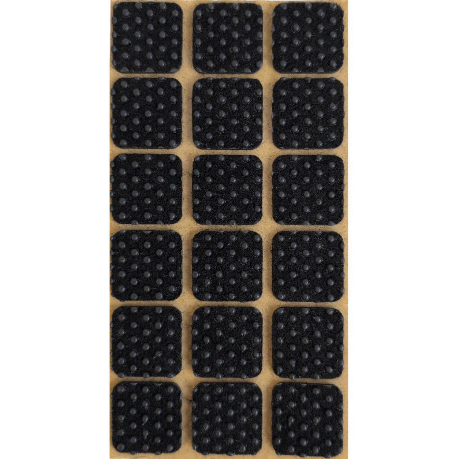 Folmag 18 Stk. Anti-Rutsch Filzgleiter Quadrat 25x25 mm Schwarz