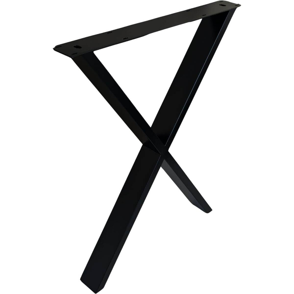 Gedotec Tischkufe FERRO-X aus Stahl Schwarz, 710 x 580 mm