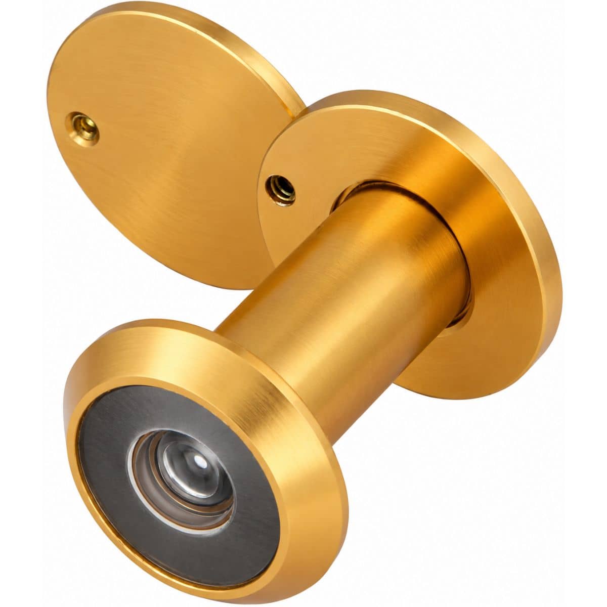 Gedotec Türspion HANNING aus Aluminium, Ø 14 mm Türstärke 35 - 60 mm Gold matt