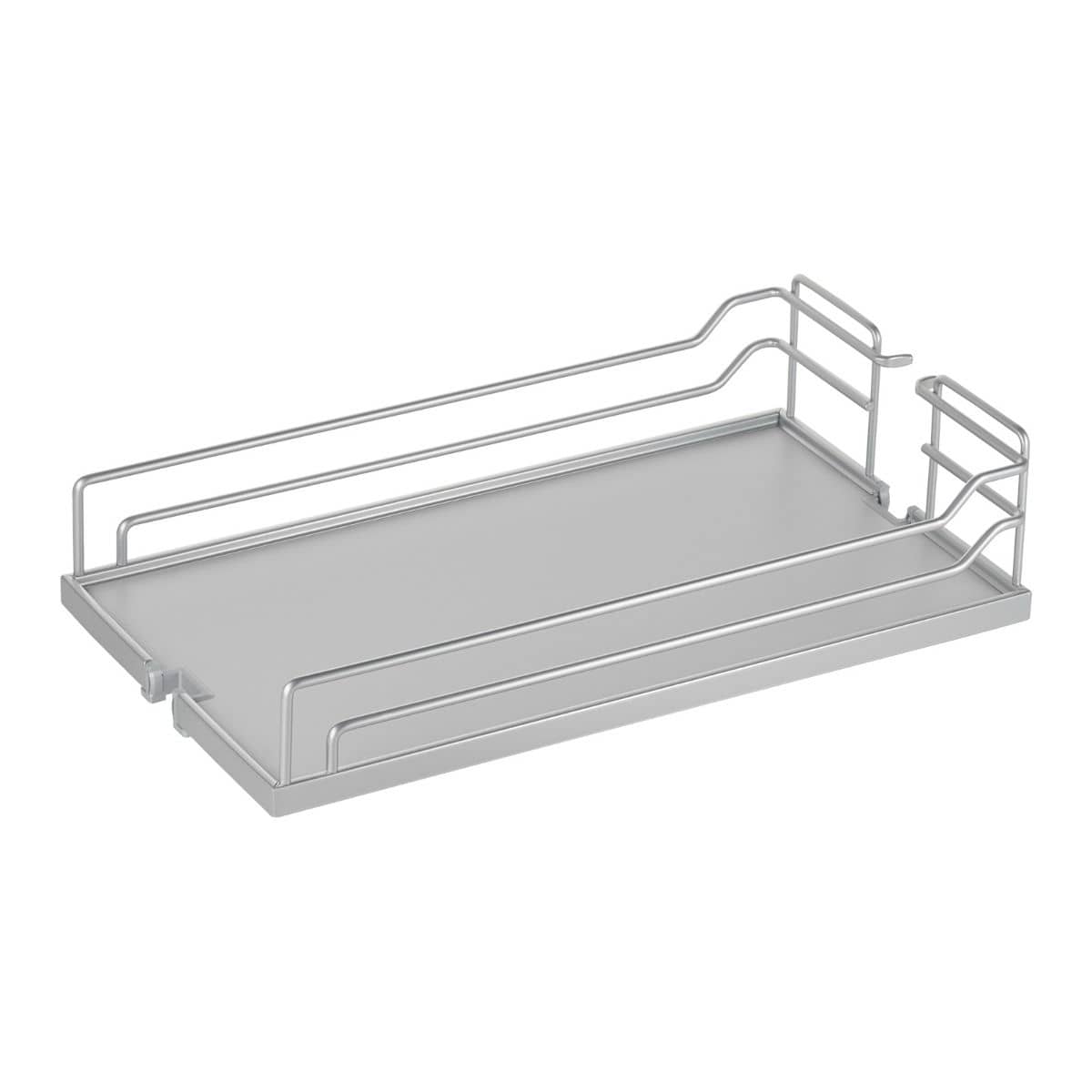 Kesseböhmer Einhängetablar Arena Classic+ für Unterschrank/Hochschrank-Frontauszug Anti-Rutsch, weißaluminium - 250x462x106 mm