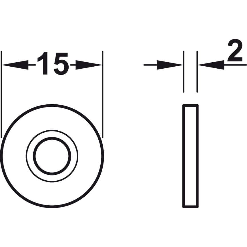 Häfele Magnetverschluss aus Kunststoff, Ø 14 mm braun 4,5 kg