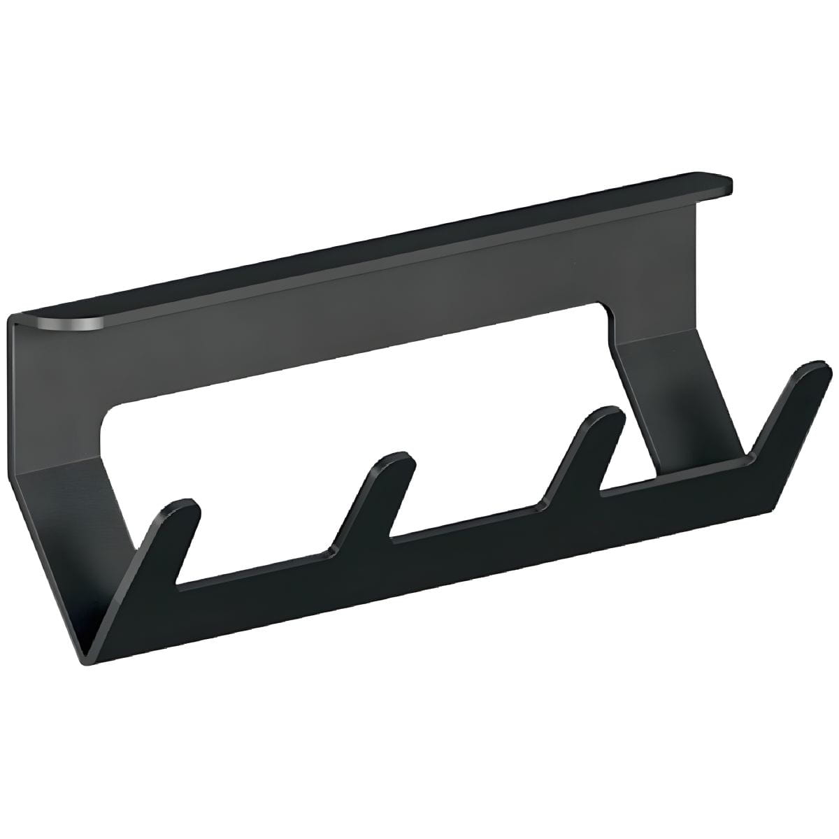 Häfele Shelf with Hooks, Rail System Aluminum/Steel for Hanging