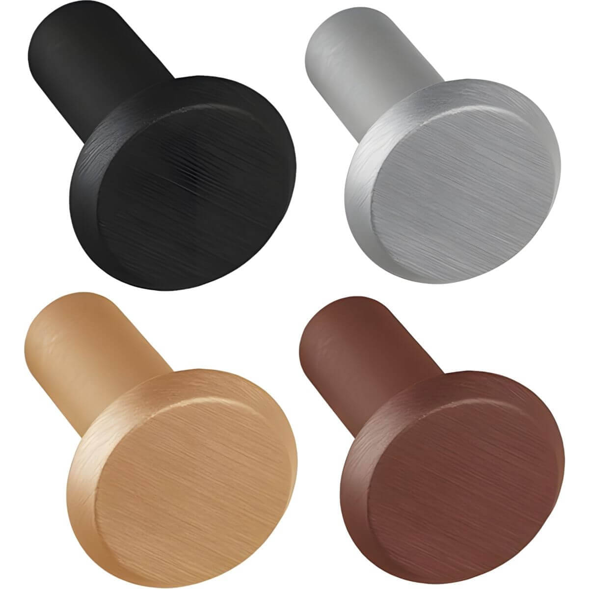 Viefe Garderobenhaken FASE aus Aluminium, Ø 33 mm