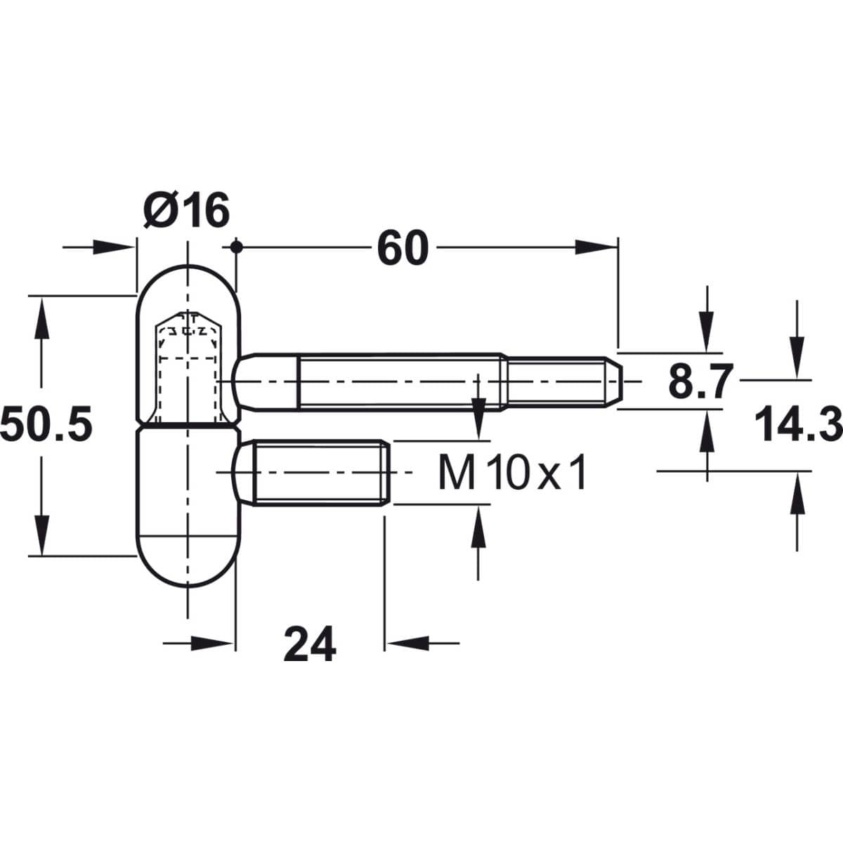 SFS Stahlzargenband mit Rundkopf Ø 16 mm für ÖNORM-Stahlzargen