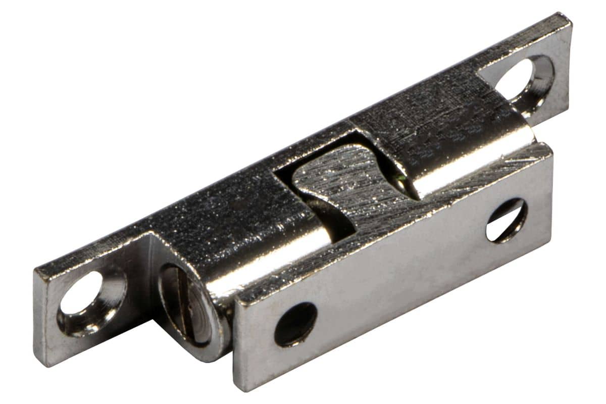Doppel-Kugelschnapper aus Messing verstellbar verchromt poliert 49 mm