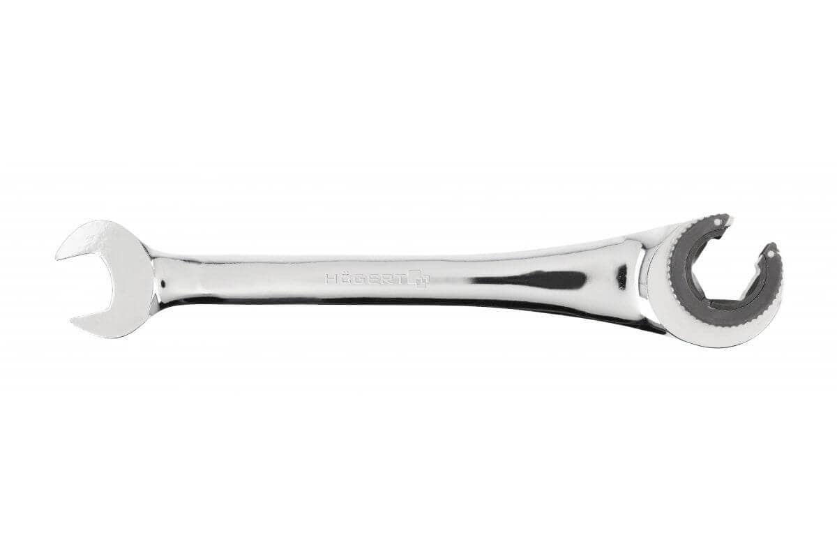 Högert Technik Högert Schraubenschlüssel Halboffen Mit Ratsche, 19 Mm