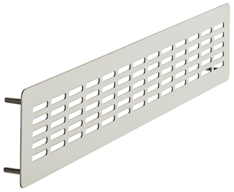 Häfele Grille de ventilation H3640 carrée 500x80 mm acier inoxydable avec goupilles d'arrêt fendues