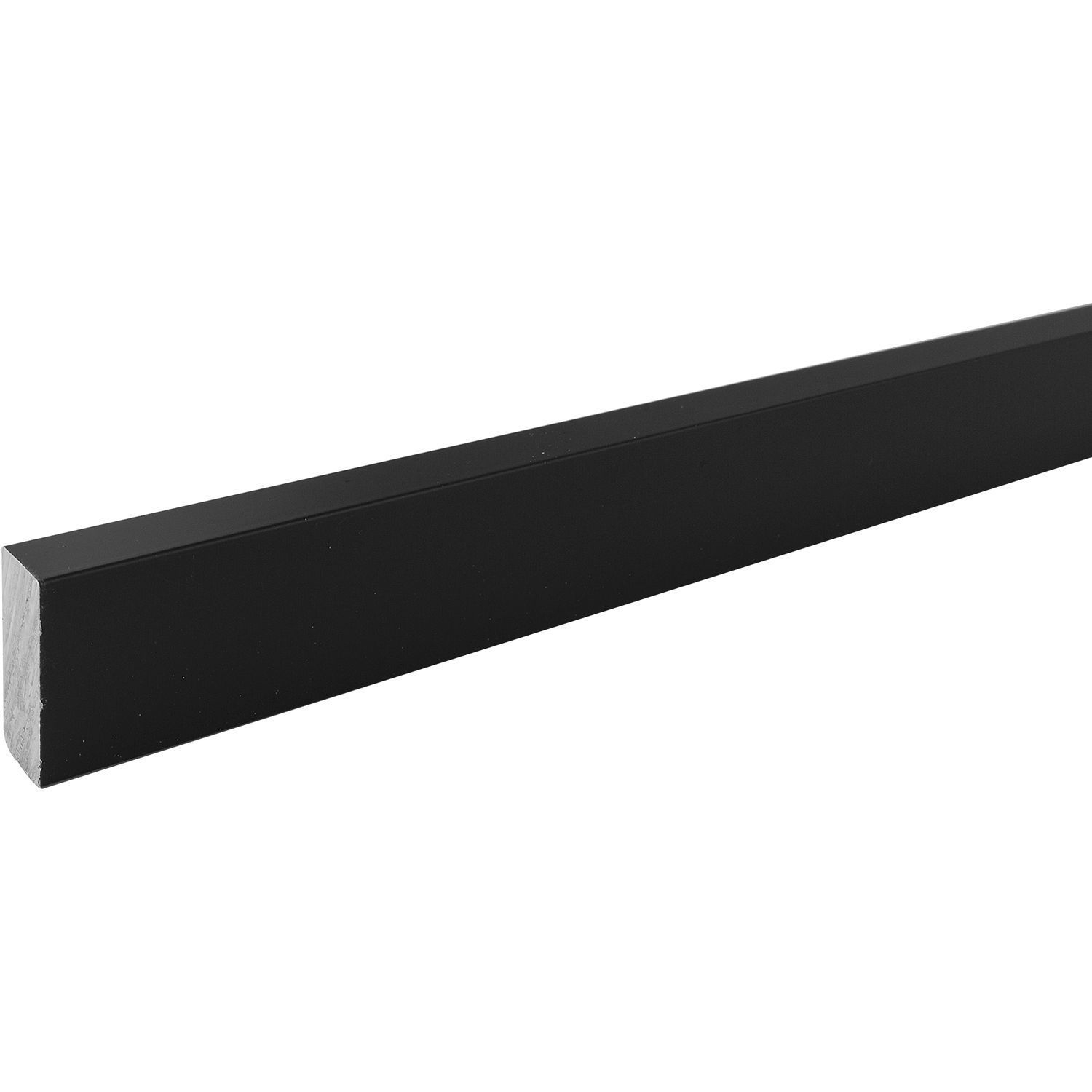 Gedotec corner profile tube 25x10 Aluminium black Model Nano Black various lengths