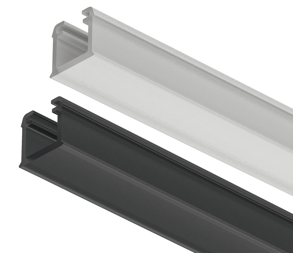 Häfele LOOX5 LED recessed profile 1101 made of plastic, inner width 8 mm