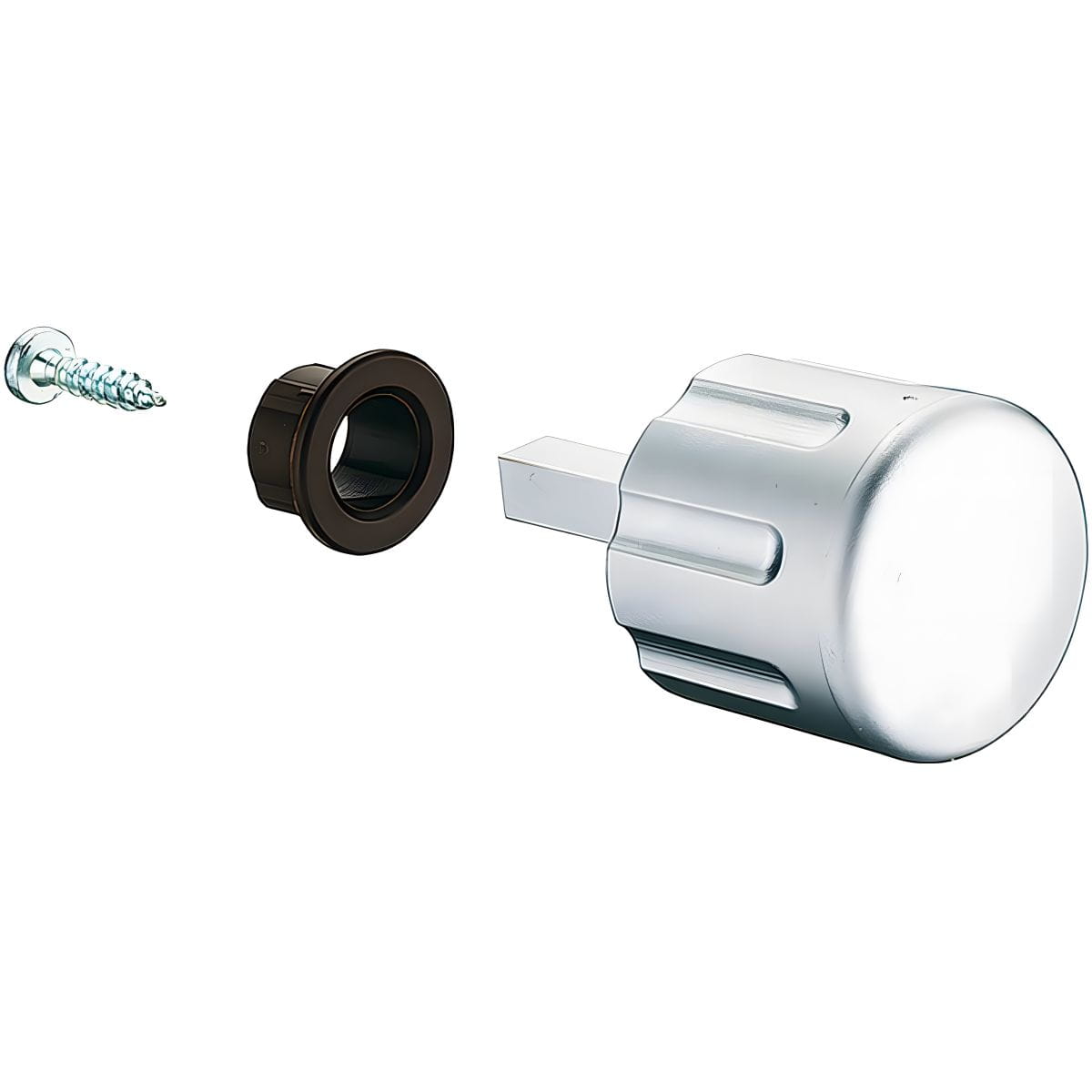 Pomello girevole Häfele PUSH-LOCK con mandrino quadrato lunghezza 28 mm