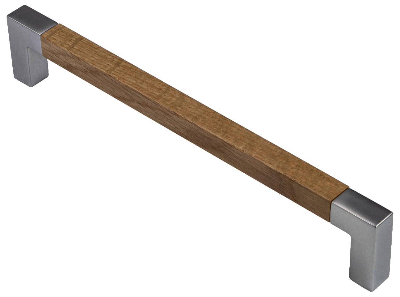 Häfele Möbelgriff Eiche lackiert Bügelgriff Türgriff Schrankgriff Küchengriff Griff Holz, 192 mm