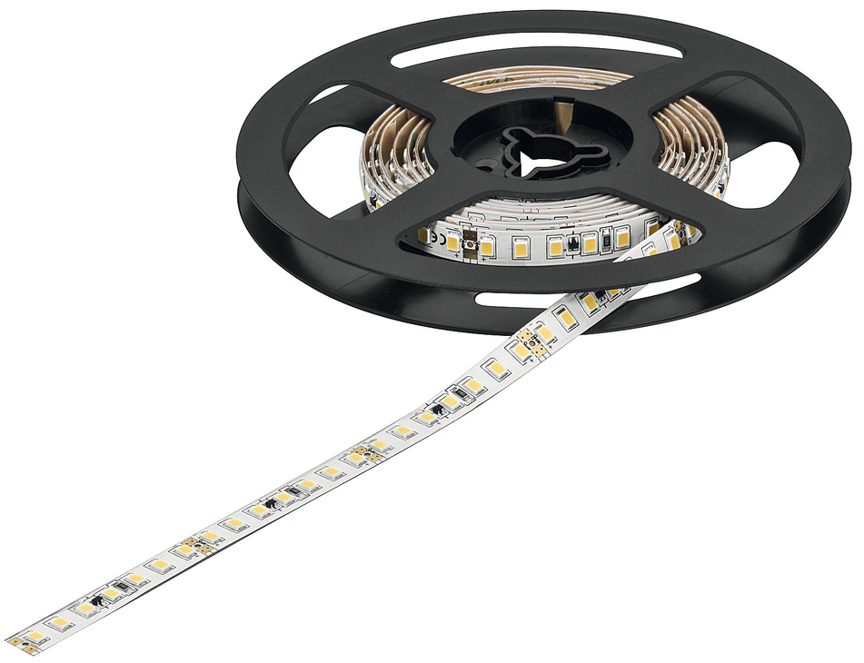 Häfele LOOX5 Bande LED 3051 monochrome 24V 8 mm 14,4 W/m, Blanc chaud 2700 K - 5 mètres