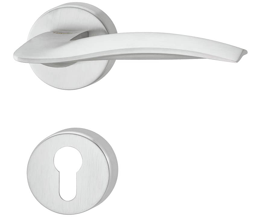 Türdrücker chrom matt PZ