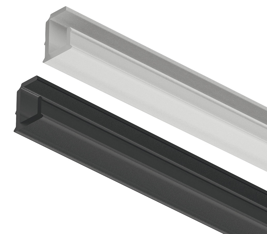 Häfele LOOX5 LED recessed profile 1102 made of plastic, inner width 5 mm