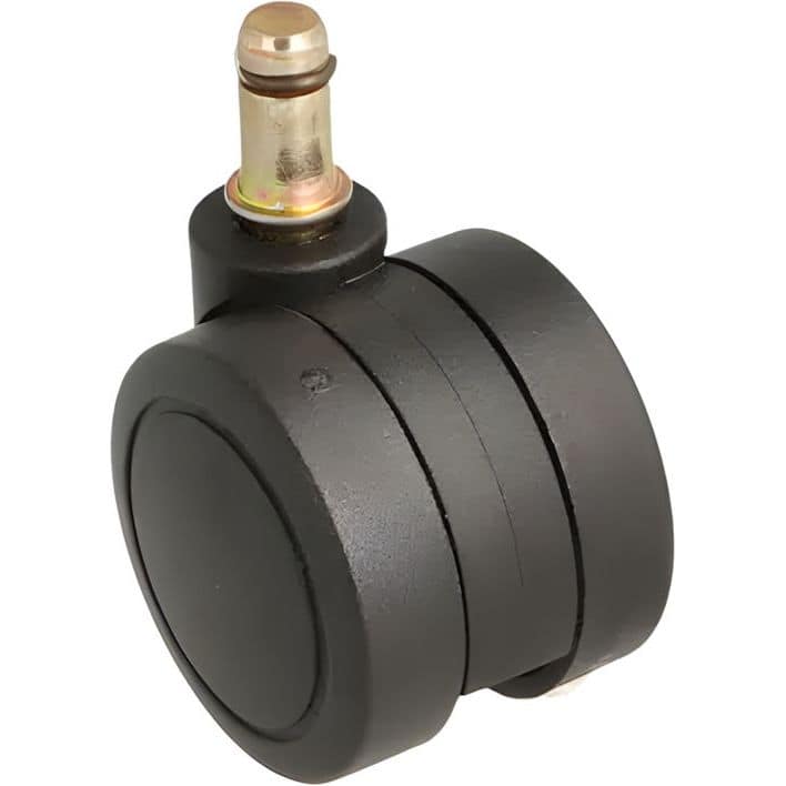 Siso Bürostuhlrolle ELI aus Kunststoff, Ø 50 mm Hart Stift-Ø 10 mm