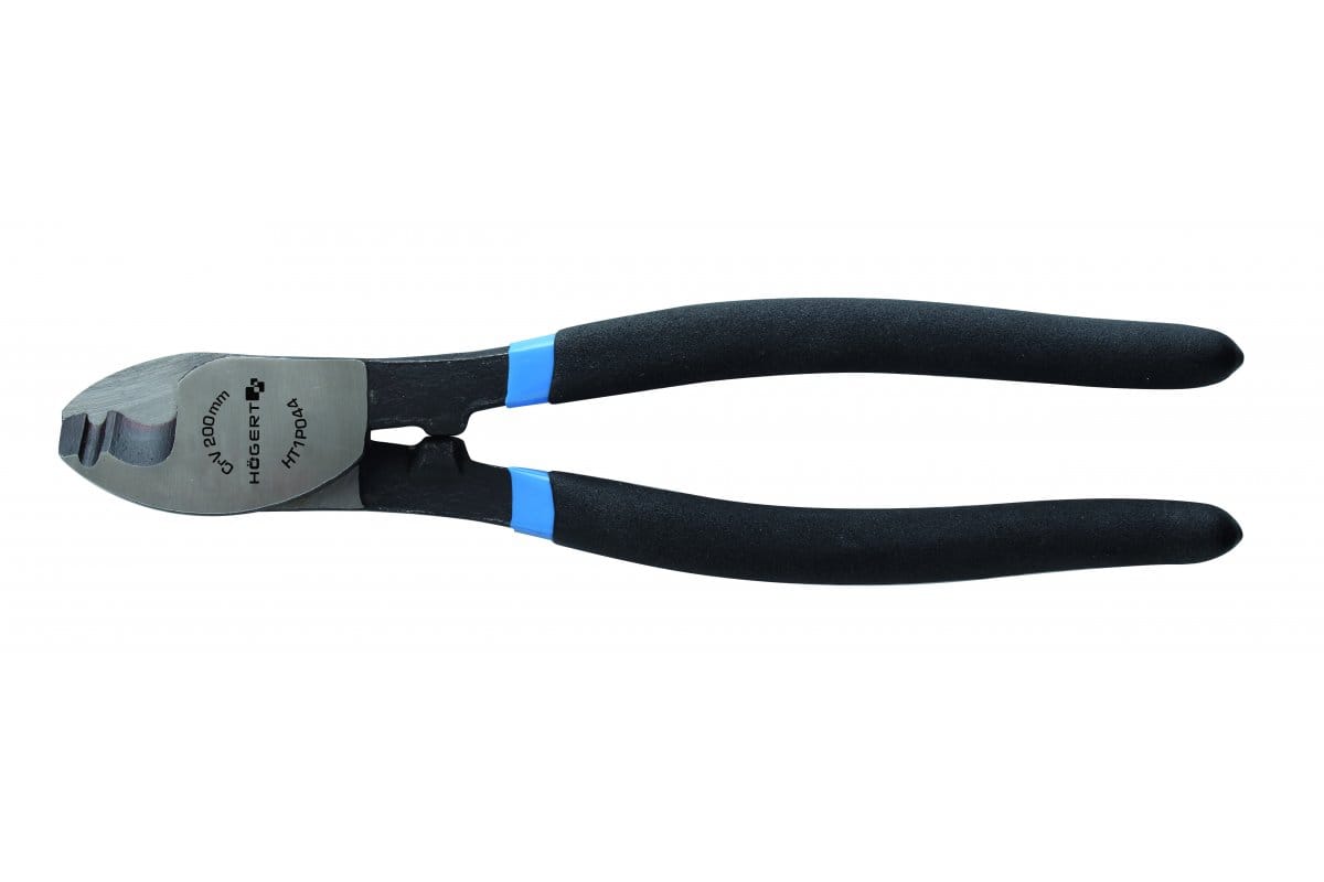 Högert Technik Högert Kabelzange Aus Stahl Für Ein- Oder Mehradrige Kabel, 200 Mm