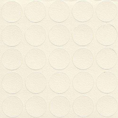 Gedotec Abdeckkappen aus Echtholz oder Kunstharz selbstklebend, 95 - Alabaster - Ø 14 mm - 25 Stück