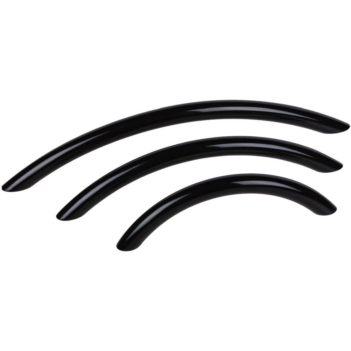 Gedotec Möbelgriff LORA Schwarz Lackiert, BA 96 - 160 mm