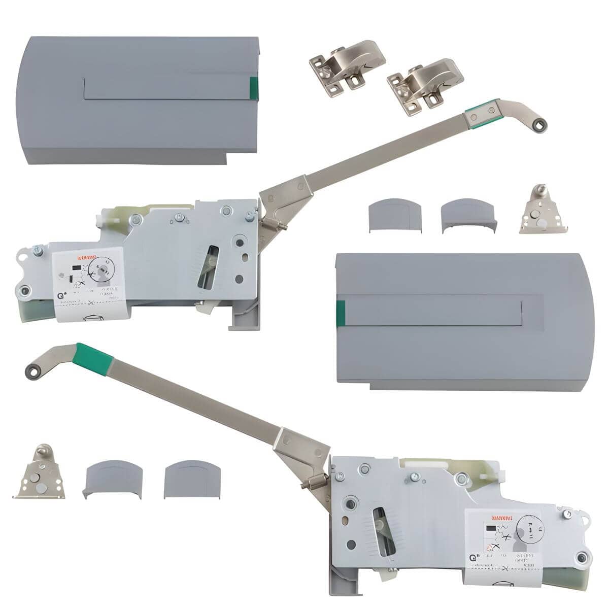Grass Hochfaltbeschlag KINVARO F-20 Komplett-SET für Korpushöhe 520 - 559 mm - 4,6 - 13,8 kg