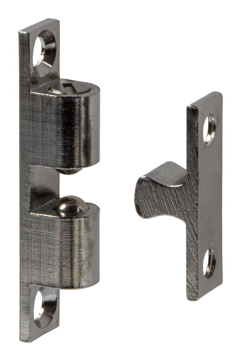 Doppel-Kugelschnapper aus Messing verstellbar verchromt poliert 43 mm