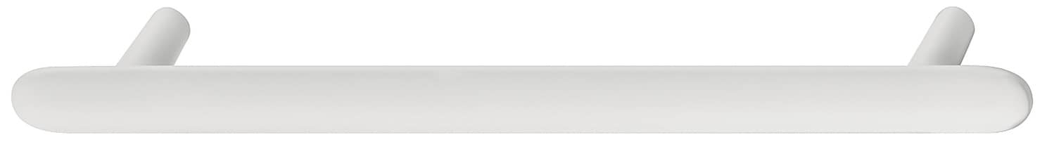 Tirador para muebles Häfele H2135 de metal, blanco mate - BA 128 mm