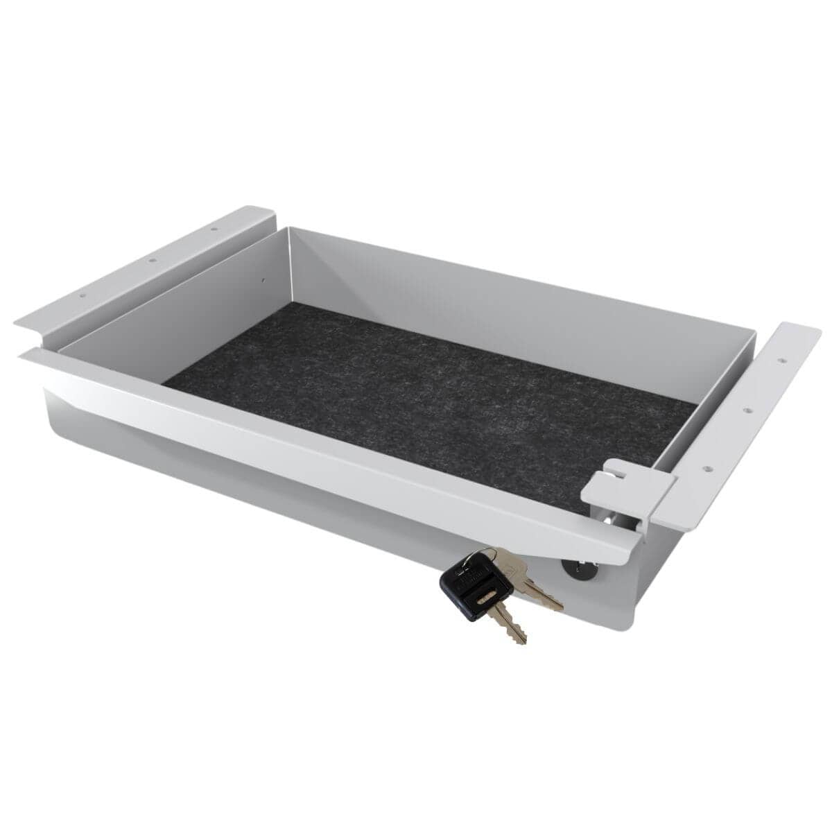 BMB Unterbau-Schublade STORIT aus Stahl, abschließbar 400 x 270 x 75 mm