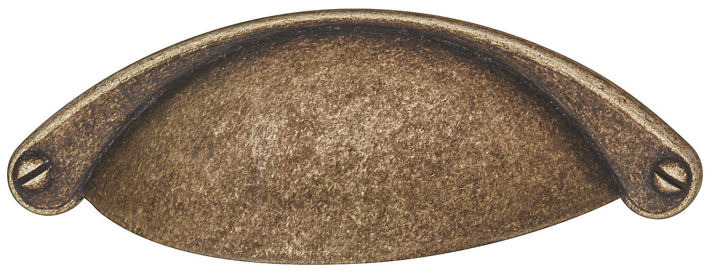 Möbelgriff vermessingt antik