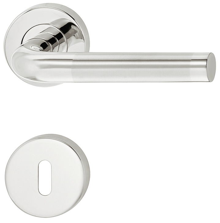 Häfele Door Handle Set LDH 2172 Stainless Steel Bicolor